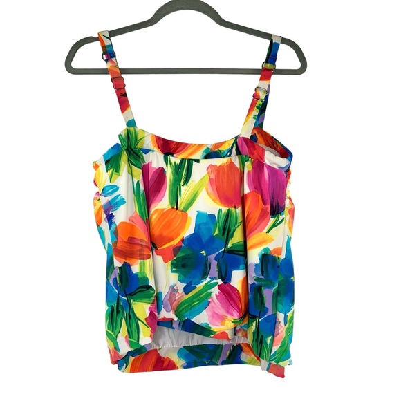 Miraclesuit Floral Tankini Bikini Top - Picture 6 of 6